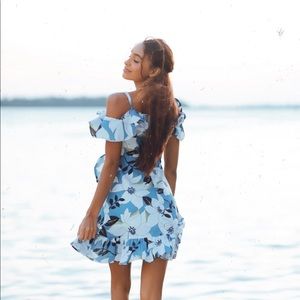 Off the shoulder Floral Dress